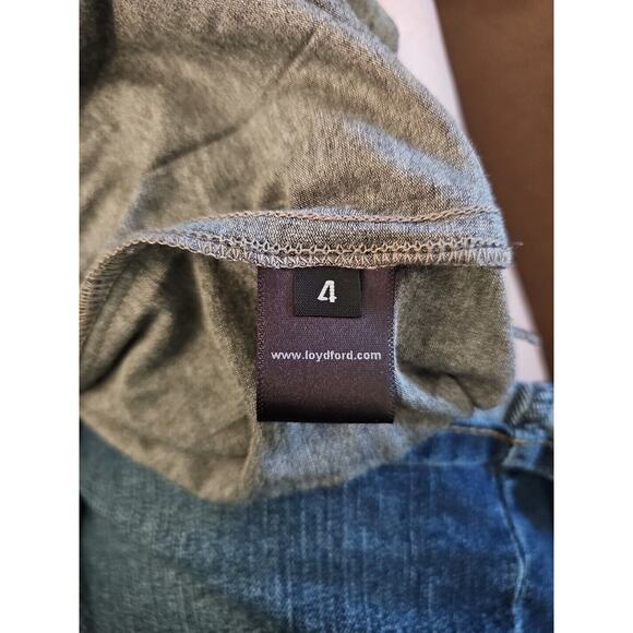 Loyd/Ford Palm Springs Women's Pink Lace Gray Pleated Skirt Slip Dress Size‎ 4 - Picture 5 of 6